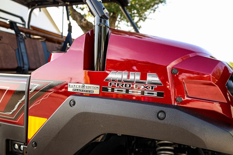 New 2026 Kawasaki MULE PROFXT 1000 LE PLATINUM RANCH EDITION  METALLIC DEEP RED Image 26