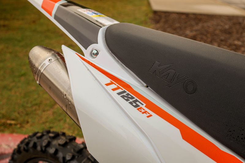 NEW 2025 KAYO TT 125 EFI  in a WHITE exterior color. Family PowerSports (877) 886-1997 familypowersports.com 