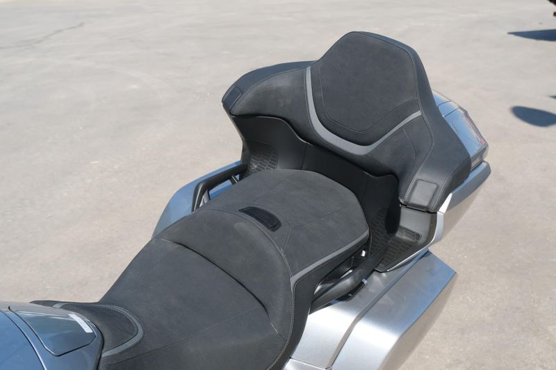 NEW 2025 HONDA GOLD WING TOUR DCT  in a LIGHT SILVER METALLIC exterior color. Family PowerSports (877) 886-1997 familypowersports.com 