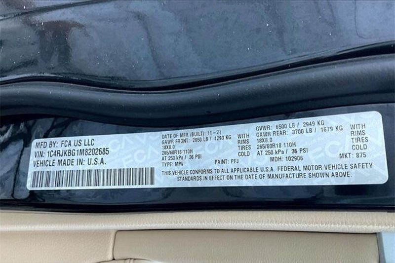 Used 2021 Jeep Grand Cherokee L LimitedImage 32