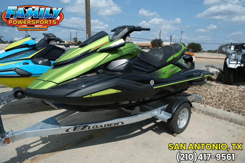 2024 Yamaha WAVERUNNER FX CRUISER SVHO WITH AUDIO BLACK AND ACID GREEN Image 1