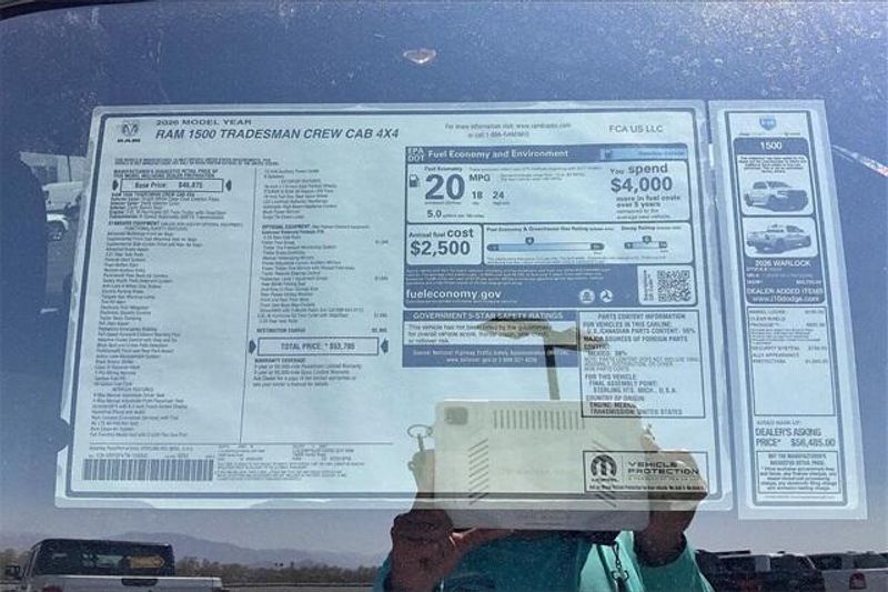 New 2026 RAM 1500 Tradesman Crew Cab 4x4 5