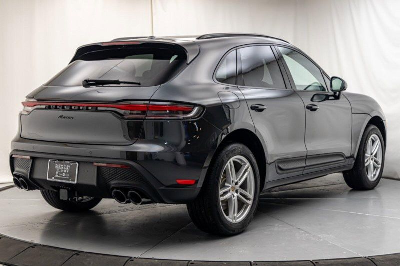 2024 Porsche Macan  in a Volcano Grey Metallic exterior color and Blackinterior. Lotus Manhattan 347-395-5714 lotusmanhattan.com 