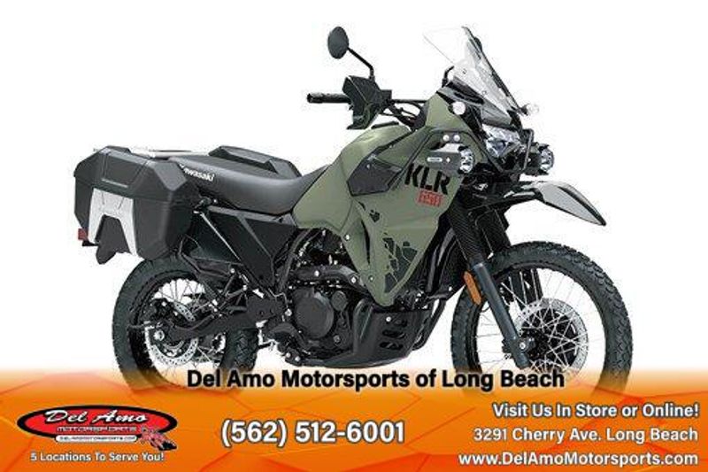 2024 Kawasaki KL650HRFAL-GN1  in a PEARL MATTE SAGE GREEN exterior color. Del Amo Motorsports of Long Beach (562) 362-3160 delamomotorsports.com 