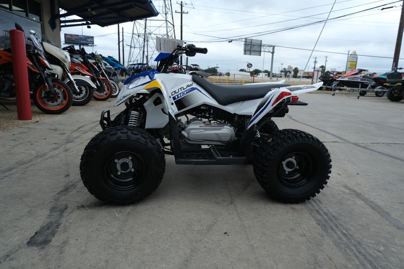 2025 Polaris OUTLAW 110 EFI CA BRIGHT WHITE BLUE Image 13