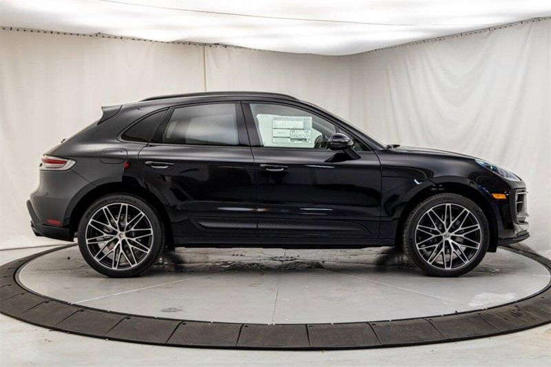 2024 Porsche Macan  in a Jet Black Metallic exterior color and Black/Mojave Beigeinterior. Lotus Manhattan 347-395-5714 lotusmanhattan.com 