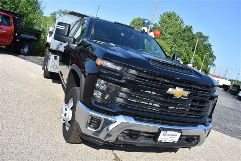 2024 Chevrolet Silverado 3500HD Work Truck in a Black exterior color and Blackinterior. Raymond Auto Group 888-703-9950 raymonddeals.com 