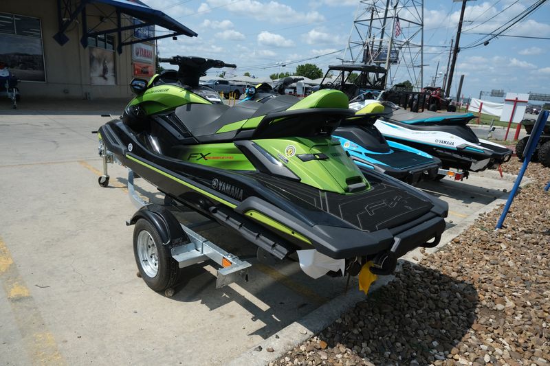 2024 Yamaha WAVERUNNER FX CRUISER SVHO WITH AUDIO BLACK AND ACID GREEN Image 14