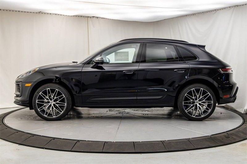 2024 Porsche Macan  in a Jet Black Metallic exterior color and Black/Mojave Beigeinterior. Lotus Manhattan 347-395-5714 lotusmanhattan.com 