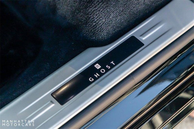 2021 Rolls-Royce Ghost Silver Badge in a Black Diamond exterior color and Blackinterior. Lotus Manhattan 347-395-5714 lotusmanhattan.com 