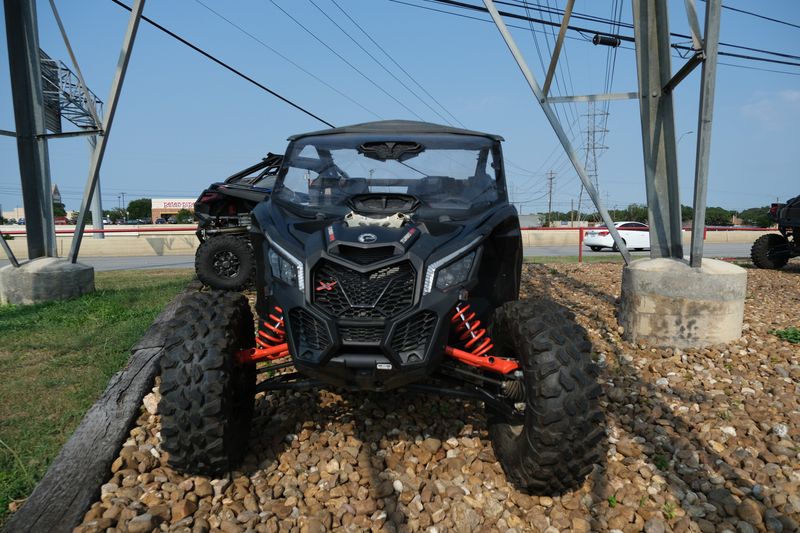 2023 Can-Am MAVERICK X3 X DS TURBO RR 64 DESERT TAN AND CARBON BLACK AND MAGMA REDImage 2
