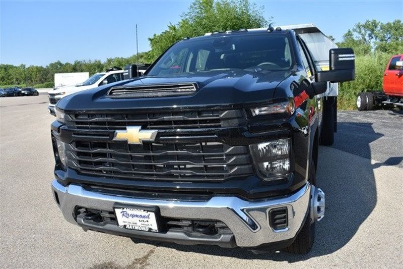 2024 Chevrolet Silverado 3500HD Work Truck in a Black exterior color and Blackinterior. Raymond Auto Group 888-703-9950 raymonddeals.com 