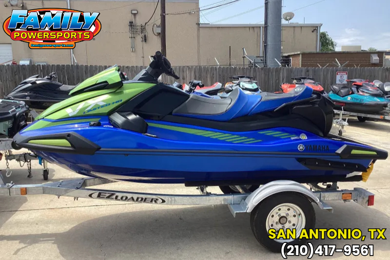 2024 Yamaha WAVERUNNER VX LIMITED HO AZURE BLUE AND ACID GREEN Image 1