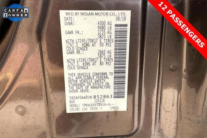 Used 2018 Nissan NV Passenger NV3500 HD SLImage 31