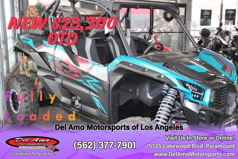 2022 Kawasaki KRF1000CNFNL  in a TURQUOISE/METALLIC ONYX BLACK exterior color. Del Amo Motorsports of Los Angeles (562) 262-9181 delamomotorsports.com 