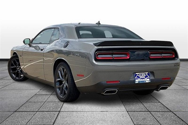 2023 Dodge Challenger R/T in a Destroyer Gray exterior color and Blackinterior. Elder CDJR Cedar Creek 430-558-0679 eldercedarcreek.com 