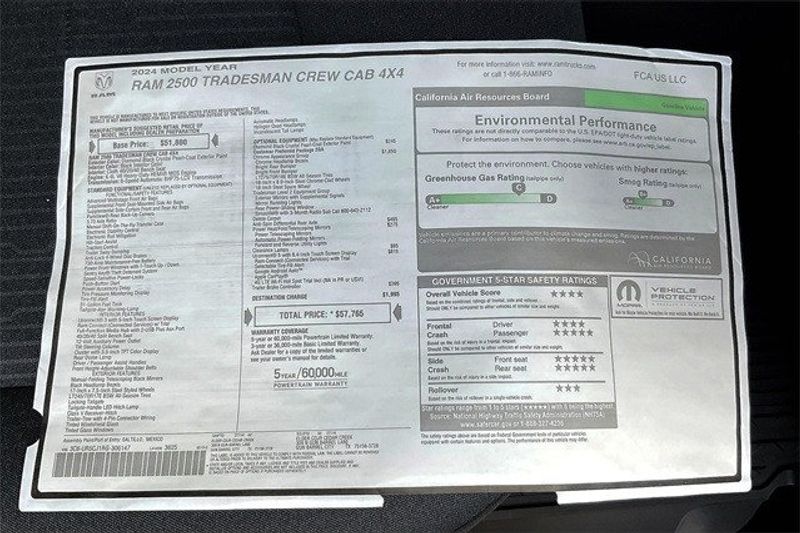 2024 RAM 2500 Tradesman Crew Cab 4x4 6