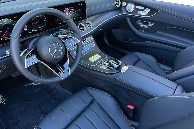 2023 Mercedes-Benz E-Class E 450 in a POLAR WHITE exterior color and Blackinterior. SHELLY AUTOMOTIVE shellyautomotive.com 