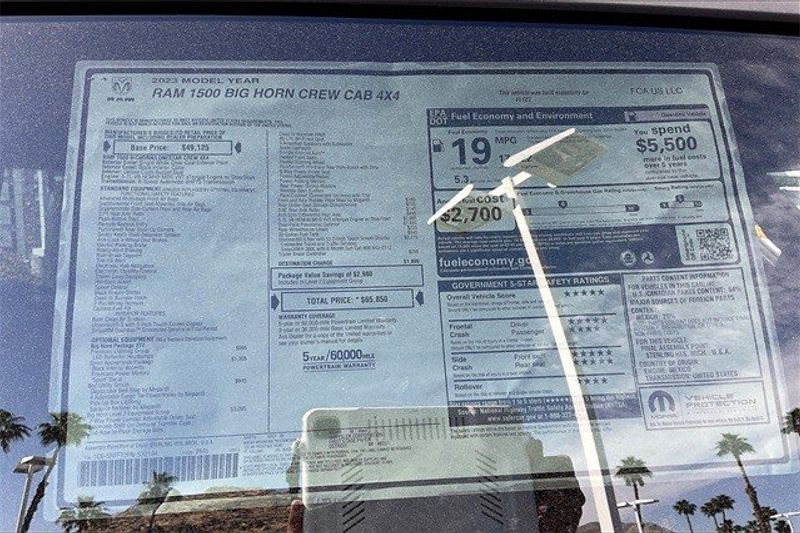 2023 RAM 1500 Big Horn Crew Cab 4x4 5