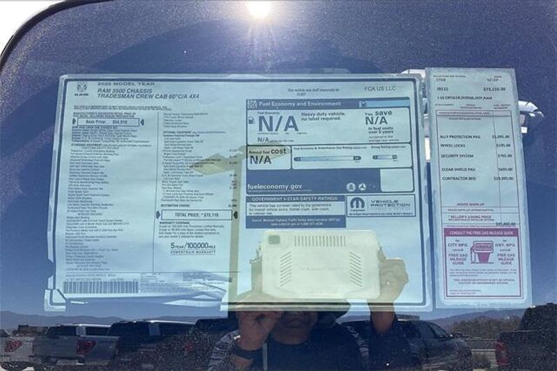 New 2025 RAM 3500 Tradesman Crew Cab Chassis 4x4 60
