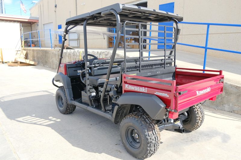 NEW 2026 KAWASAKI MULE 4010 TRANS4X4  in a DARK ROYAL RED exterior color. Family PowerSports (877) 886-1997 familypowersports.com 