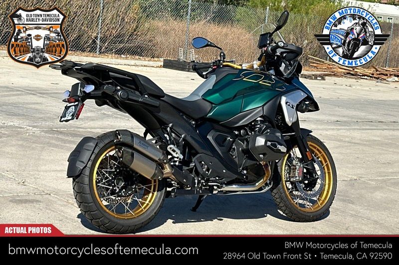2024 BMW R 1300 GS in a AURELIUS GREEN METALLIC exterior color. BMW Motorcycles of Temecula – Southern California (951) 506-6903 bmwmotorcyclesoftemecula.com 