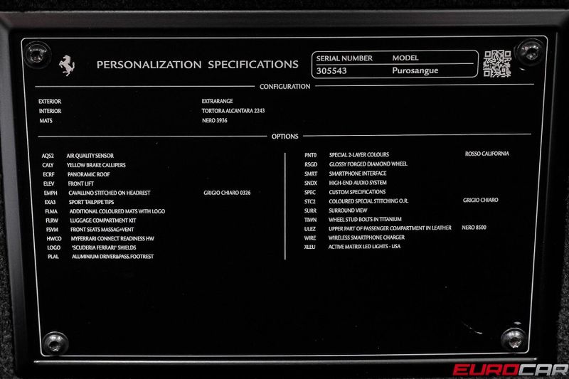 Used 2024 Ferrari Purosangue *SPECIAL FACTORY PAINT * PASSENGER DISPLAY*Image 25