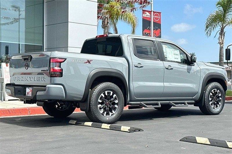 2023 Nissan Frontier PRO-X in a Boulder Gray Pearl exterior color and Steelinterior. BEACH BLVD OF CARS beachblvdofcars.com 