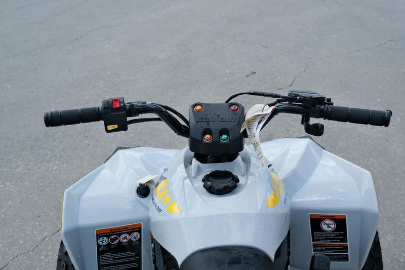 New 2025 Can-Am RENEGADE 110 EFI CATALYST GRAY AND NEO YELLOW Image 14