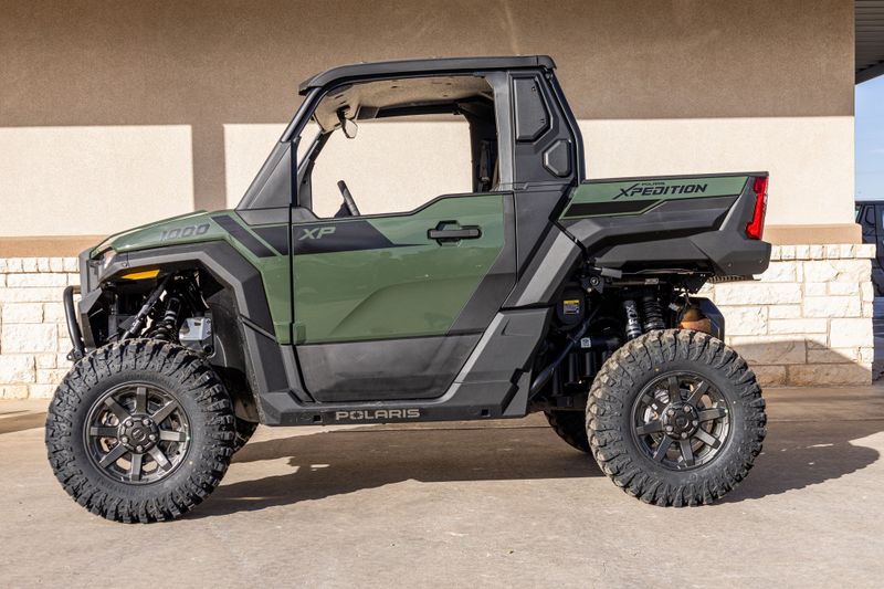 2024 POLARIS XPEDITION XP 1000 Ult Army Green in a GREEN exterior color. Family PowerSports (877) 886-1997 familypowersports.com 
