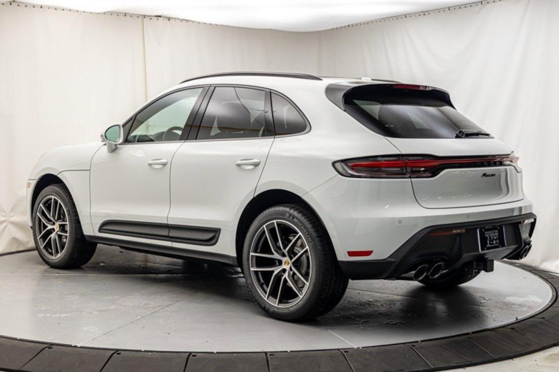 2024 Porsche Macan  in a White exterior color and Black/Bordeaux Redinterior. Lotus Manhattan 347-395-5714 lotusmanhattan.com 