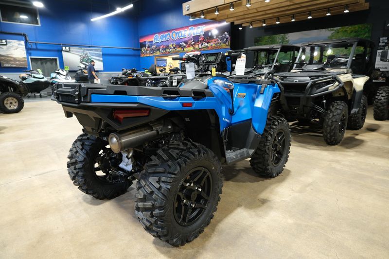 2025 POLARIS SPORTSMAN 570 TRAIL ELECTRIC BLUE in a ELECTRIC BLUE exterior color. Family PowerSports (877) 886-1997 familypowersports.com 