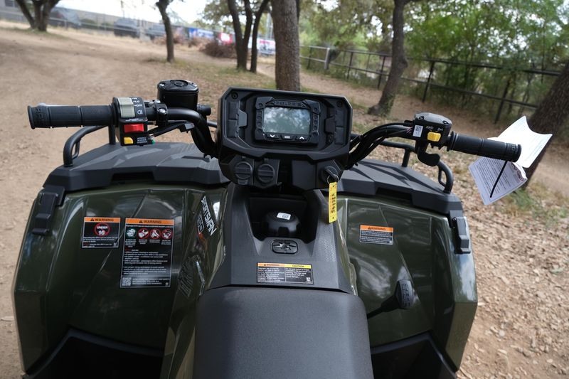 2025 POLARIS SPORTSMAN 450 HO EPS SAGE GREEN in a SAGE GREEN exterior color. Family PowerSports (877) 886-1997 familypowersports.com 