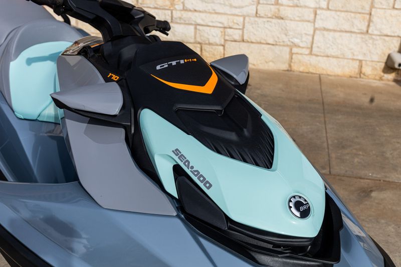 2024 SEADOO PWC GTI SE 170 GY IBR 24  in a SILVER-MINT exterior color. Family PowerSports (877) 886-1997 familypowersports.com 