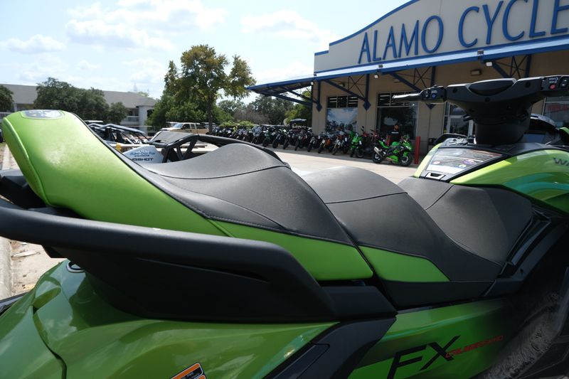 2024 Yamaha WAVERUNNER FX CRUISER SVHO WITH AUDIO BLACK AND ACID GREEN Image 8