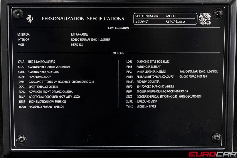 2020 Ferrari GTC4Lusso V12 *PASSENGER DISPLAY * CARBON STEERING WHEEL*Image 18