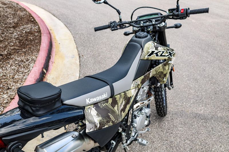New 2026 Kawasaki KLX 300  CYPHER CAMO BEIGE AND EBONY Image 23