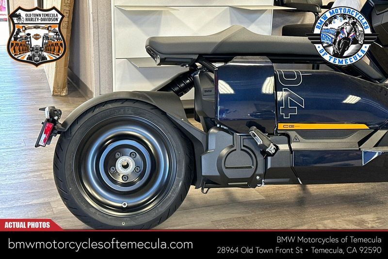 2024 BMW CE 04 in a IMPERIAL BLUE METALLIC exterior color. BMW Motorcycles of Temecula – Southern California 951-395-0675 bmwmotorcyclesoftemecula.com 