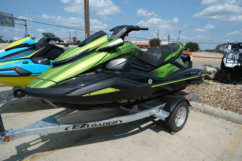 2024 Yamaha WAVERUNNER FX CRUISER SVHO WITH AUDIO BLACK AND ACID GREEN Image 2