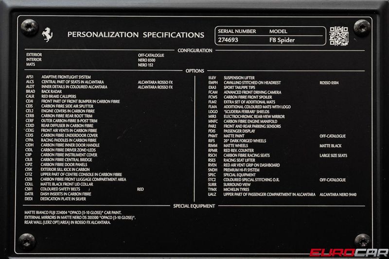 2022 Ferrari F8 Spider *NOVITEC N-LARGO BUILD * FRONT LIFT*Image 15