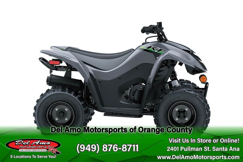 2024 Kawasaki KSF90BRFNL-GY1  in a BATTLE GRAY exterior color. Del Amo Motorsports of Orange County (949) 416-2102 delamomotorsports.com 