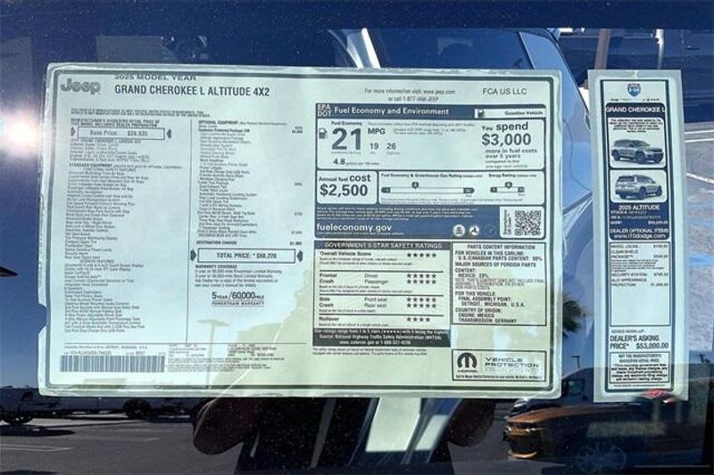 New 2025 Jeep Grand Cherokee L Altitude 4x2Image 16