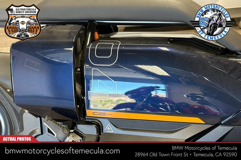 2024 BMW CE 04 in a IMPERIAL BLUE METALLIC exterior color. BMW Motorcycles of Temecula – Southern California 951-395-0675 bmwmotorcyclesoftemecula.com 
