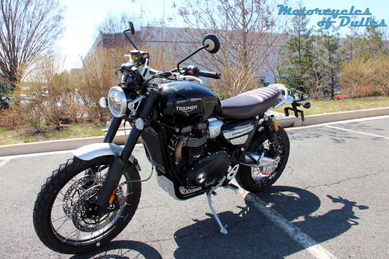 2022 Triumph Scrambler 1200 XC  in a Sapphire Black exterior color. Motorcycles of Dulles 571.934.4450 motorcyclesofdulles.com 