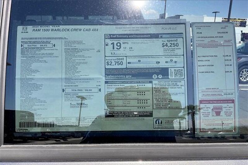 New 2025 RAM 1500 Warlock Crew Cab 4x4 5