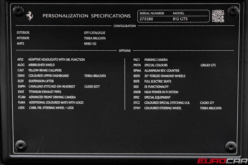 2022 Ferrari 812 GTS *AIRBRUSHED SCUDERIA LOGO * SUSPENSION LIFTER*Image 23