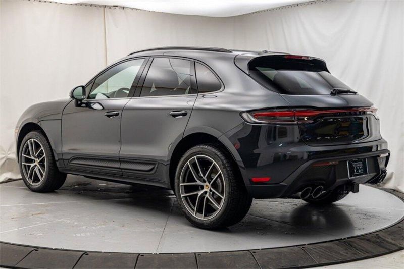 2024 Porsche Macan  in a Volcano Grey Metallic exterior color and Blackinterior. Lotus Manhattan 347-395-5714 lotusmanhattan.com 