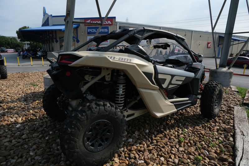 2023 Can-Am MAVERICK X3 X DS TURBO RR 64 DESERT TAN AND CARBON BLACK AND MAGMA REDImage 8