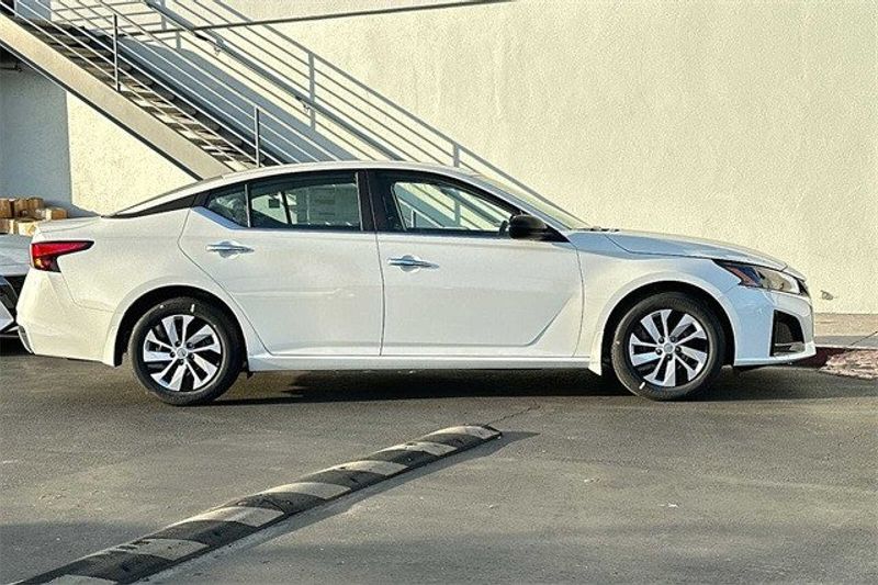 2024 Nissan Altima 2.5 S in a Glacier White exterior color and Charcoalinterior. BEACH BLVD OF CARS beachblvdofcars.com 