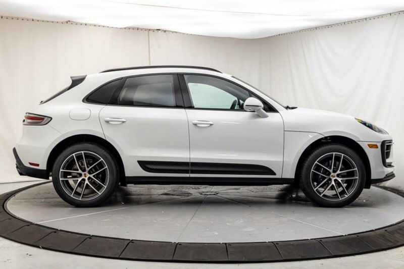 2024 Porsche Macan  in a White exterior color and Black/Bordeaux Redinterior. Lotus Manhattan 347-395-5714 lotusmanhattan.com 